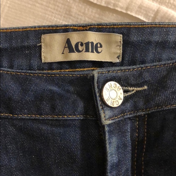 Acne Studios Denim - Acne dark blue indigo low rise skinny jeans